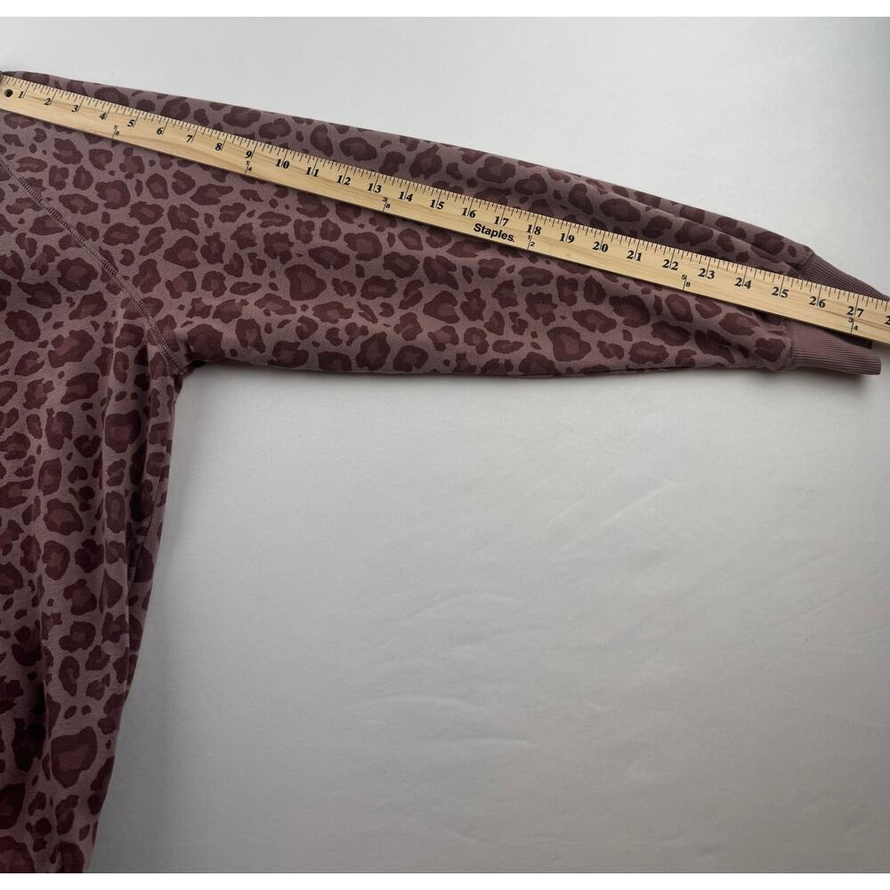 Torrid Leopard Print Zip Up Hoodie Size 2 (2X) Mauve Pink Fleece Jacket - Picture 10 of 10